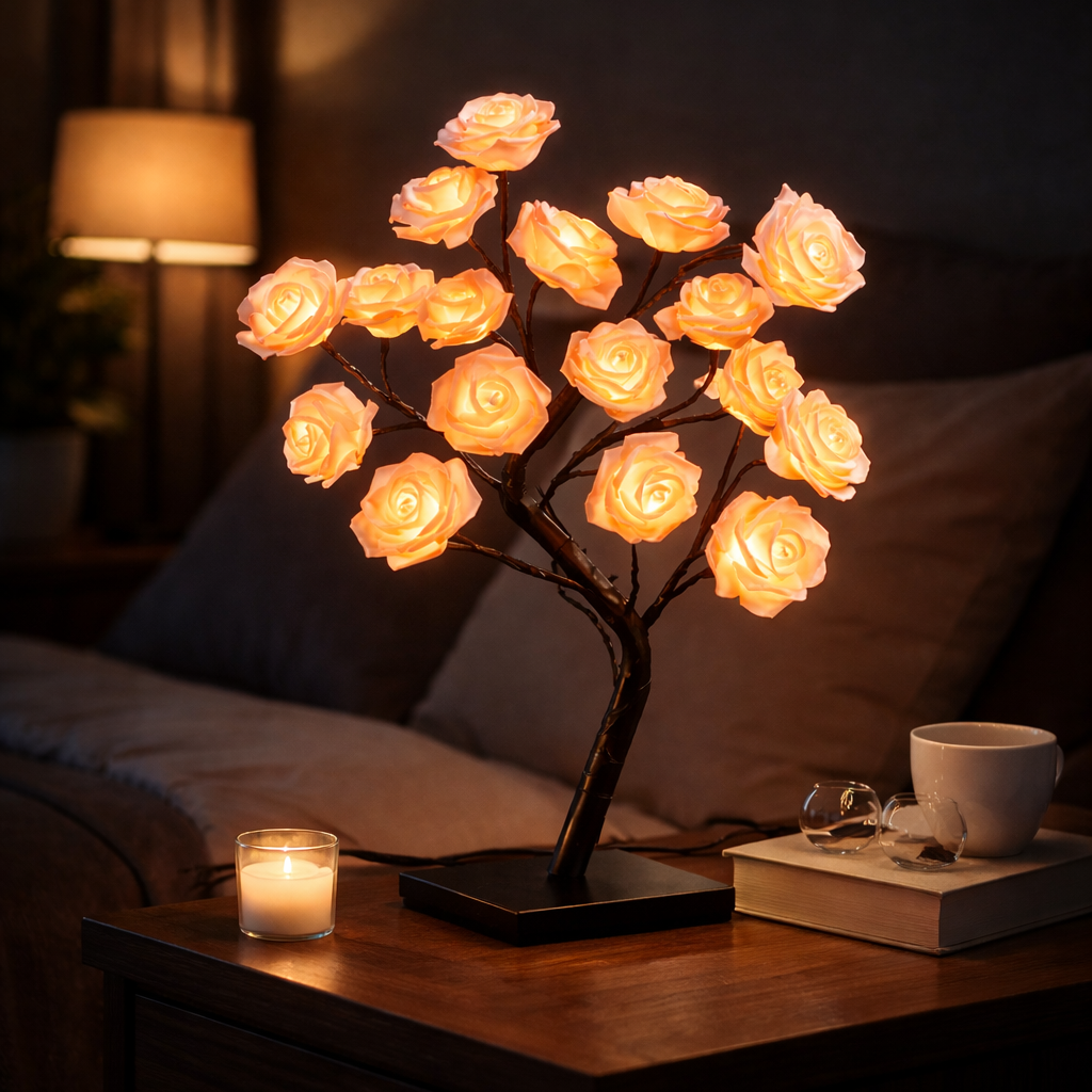 Glowing Rose Tree